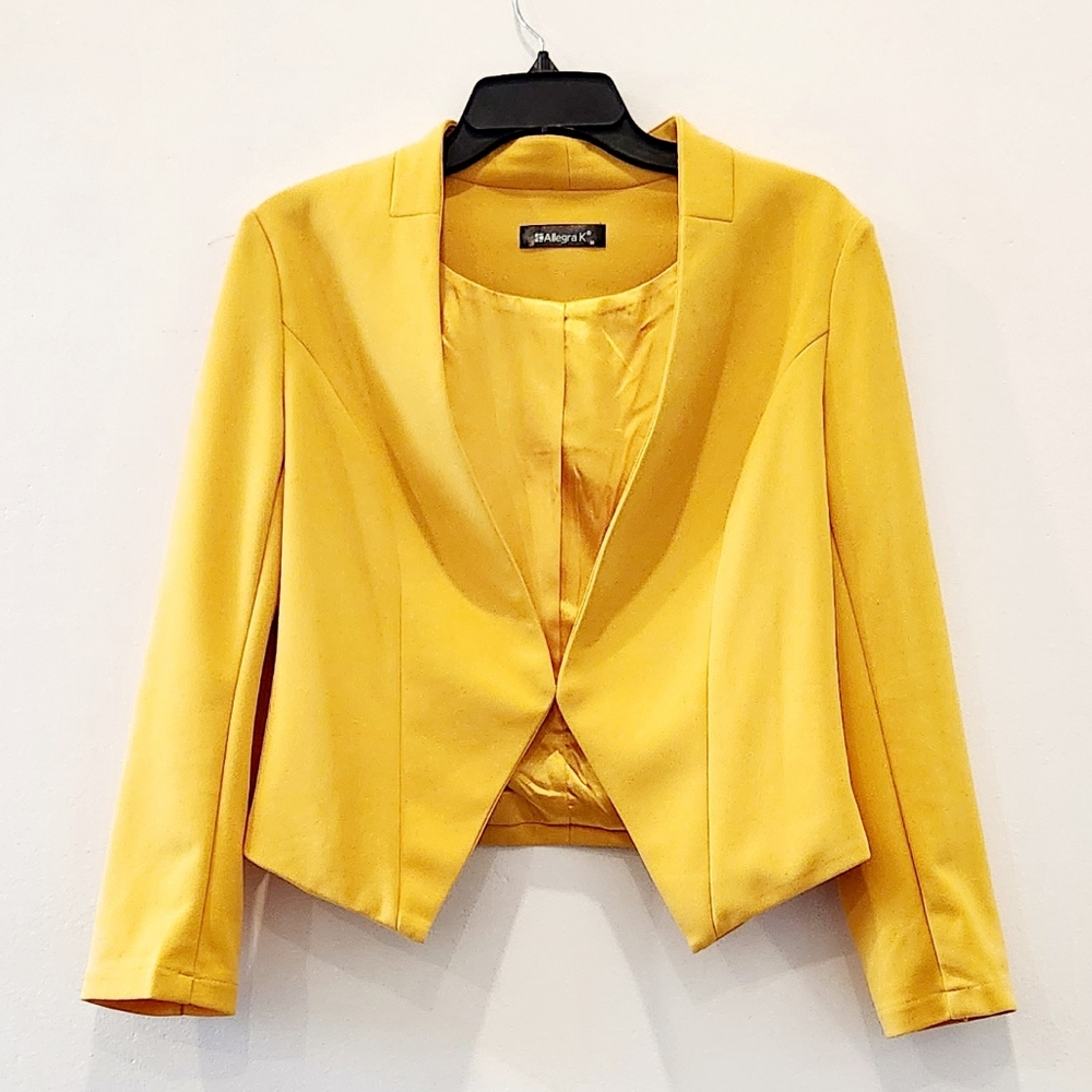 ✨ Allegra K Mustard Yellow Blazer – Size M ✨